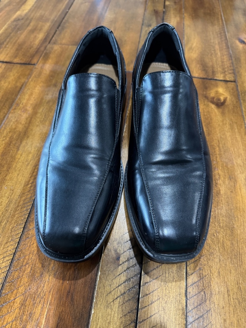 croft & barrow Black Slip-On Leather Loafers